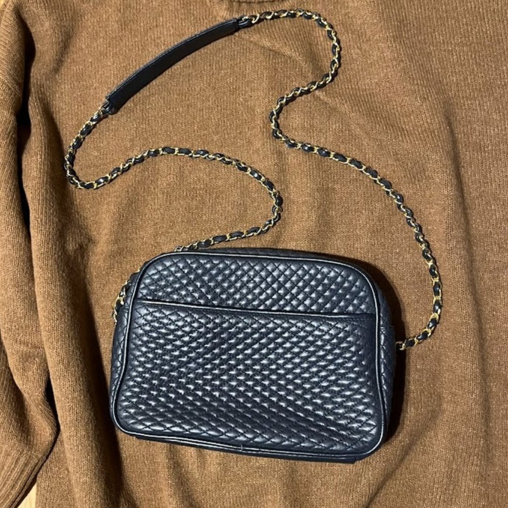 Giani Bernini Cross Body Bag - Blue - Leather